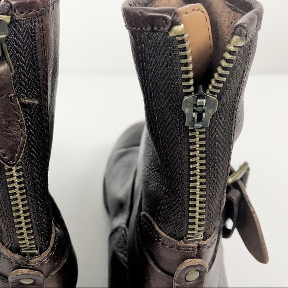 Franco Sarto brown belted leather boots size 8 1/2 - Picture 8 of 8